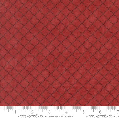 Fabric Moda Brick Stitched Grid Prairie Gatherings Flannels by the Quarter Yard 49315-20F