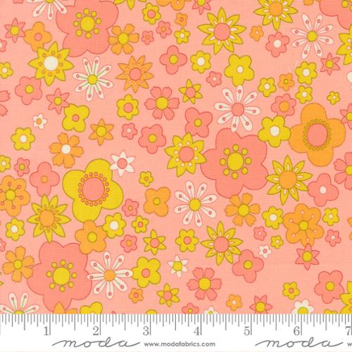 Fabric Moda Bubblegum Petal Power Happy Daze by the Quarter Yard 33841-12