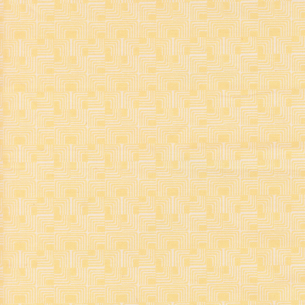 Patterned fabric texture with a geometric design on a yellow background