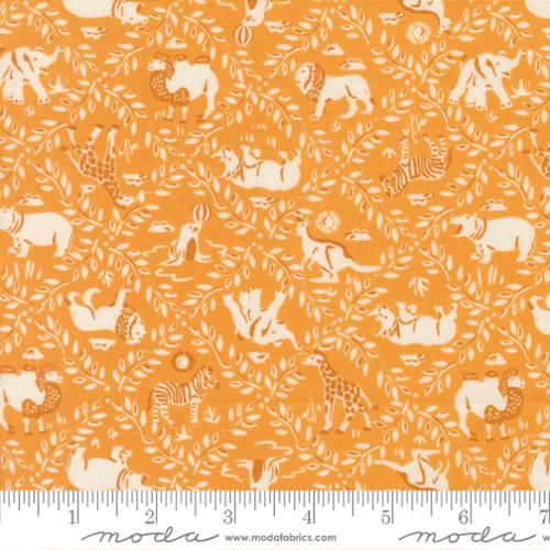 Fabric Moda Canary Animal Crackers Animal Park Fun by the Quarter Yard 20964-18