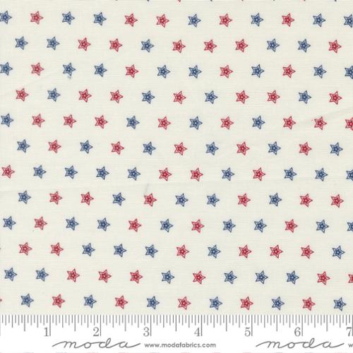 Fabric Moda Cloud Double Star American Gatherings III 108" Wide Back by the Quarter Yard 108036-11