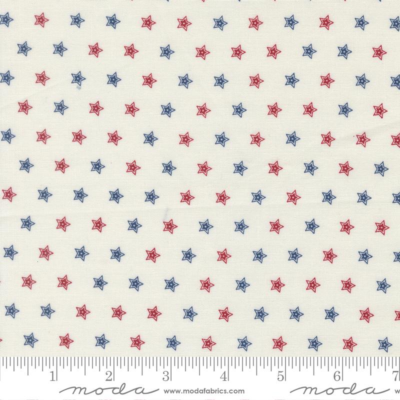 Fabric Moda Cloud Double Star American Gatherings III by the Quarter Yard 49324-11