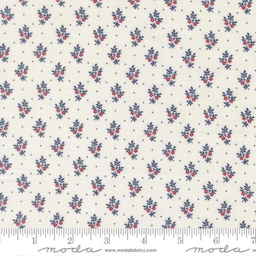 Fabric Moda Cloud Flower Sprig American Gatherings III by the Quarter Yard 49327-11