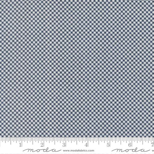 Fabric Moda Cloud Nautical Blue Cross Stitch American Gatherings III by the Quarter Yard 49328-24