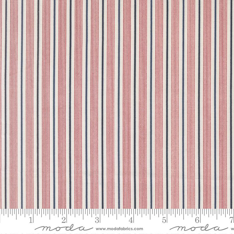 Fabric Moda Cloud Pathway Stripes American Gatherings III by the Quarter Yard 49321-11