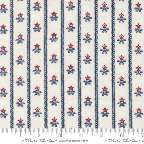 Fabric Moda Cloud Star Bouquet Stripes American Gatherings III by the Quarter Yard 49322-11