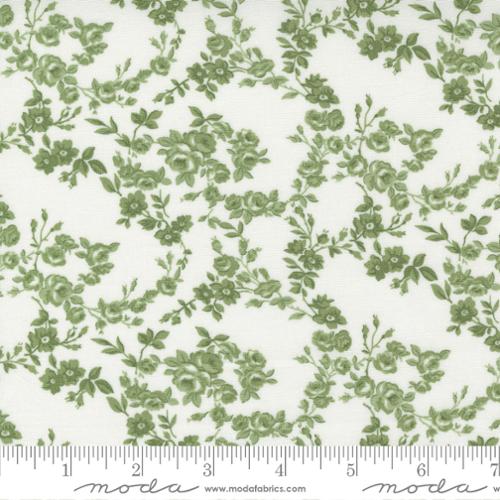 Fabric Moda Cream Grass Surfside Floral Nantucket Summer by the Quarter Yard 55263-26