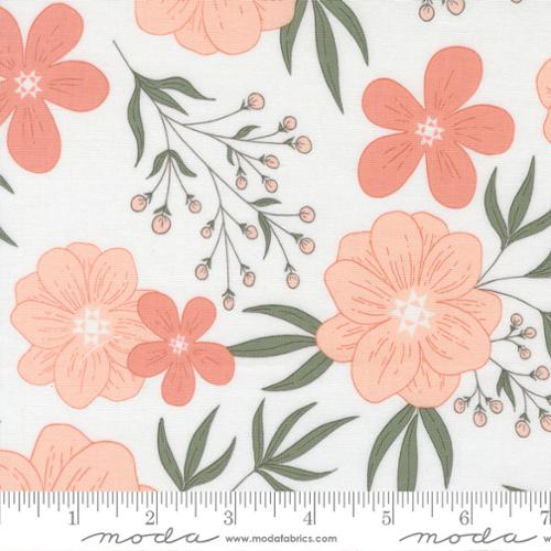 Fabric Moda Cream Star Bloom Potted by the Quarter Yard 26140-11