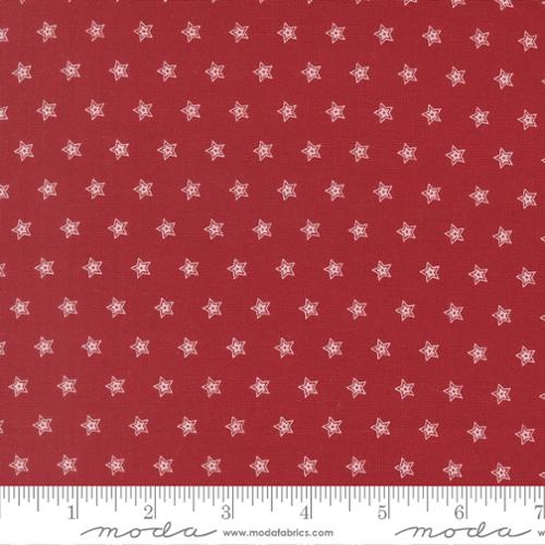 Fabric Moda Crimson Double Star American Gatherings III 108" Wide Back by the Quarter Yard 108036-12