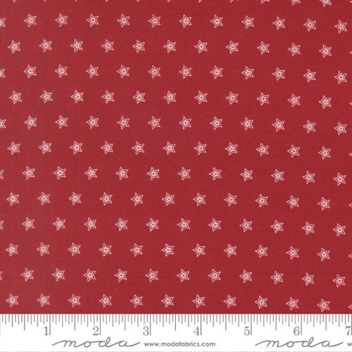 Fabric Moda Crimson Double Star American Gatherings III by the Quarter Yard 49324-12