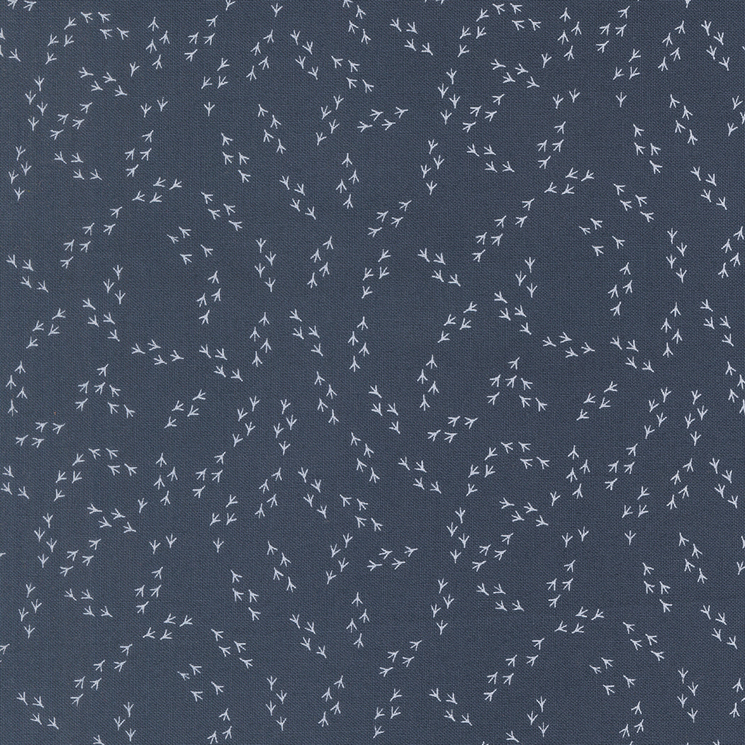Fabric Moda Denim Chicken Feet The Henhouse by the Quarter Yard 48438-18