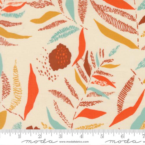 Fabric Moda Eggshell Textured Frond Boho Haven by the Quarter Yard 45643-11
