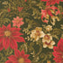 Fabric Moda Evergreen Poinsettia Merry Manor Metallic by the Quarter Yard 33860-13M
