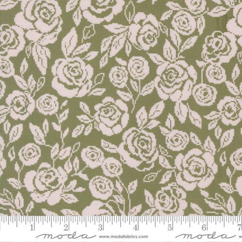 Fabric Moda Fern Monofloral Tapestry Wild Honey by the Quarter Yard 5251-15