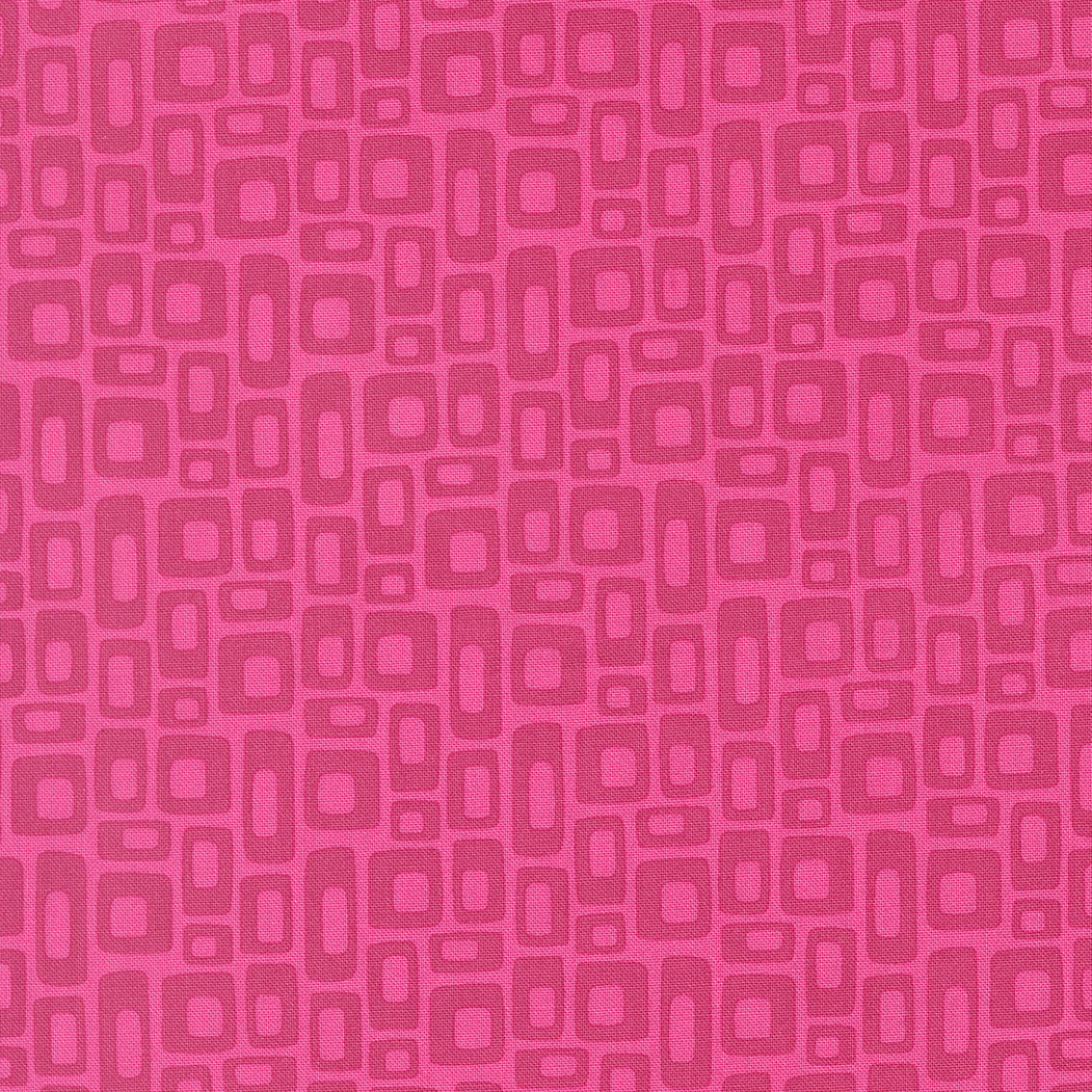 Pattern of pink and purple geometric shapes on a pink background