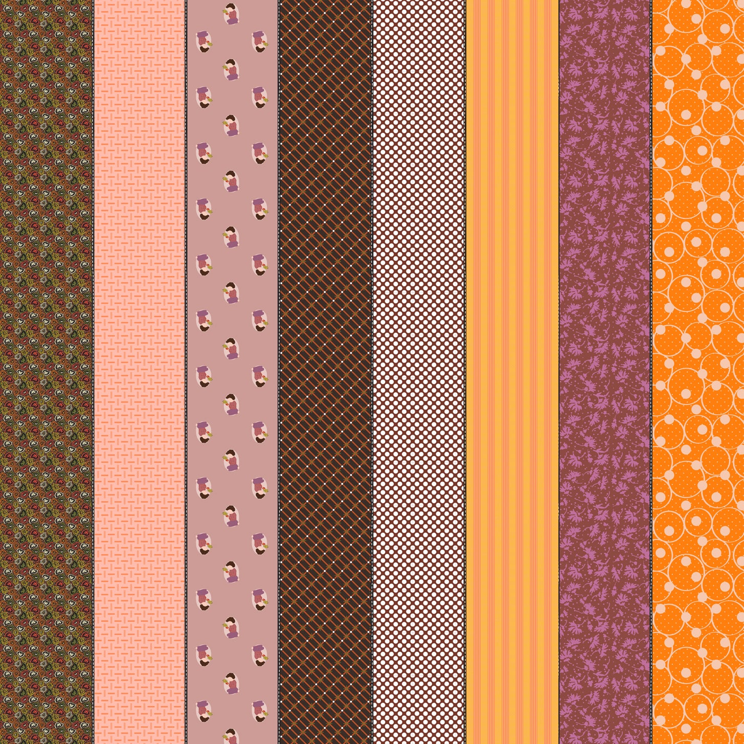 Fabric Moda Hazel Two Gathered Lollies by the Quarter Yard 18291-11