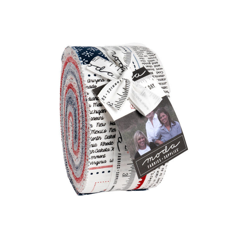 Fabric Moda Independence Day 2.5" Strip Jelly Roll 55720JR