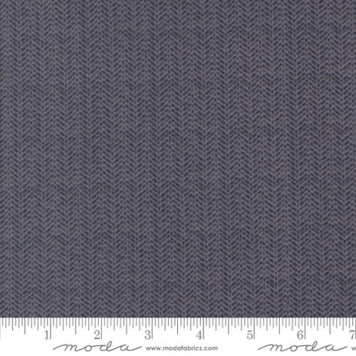 Fabric Moda Indigo Herringbone Stripe Prairie Gatherings Flannels by the Quarter Yard 49318-16F