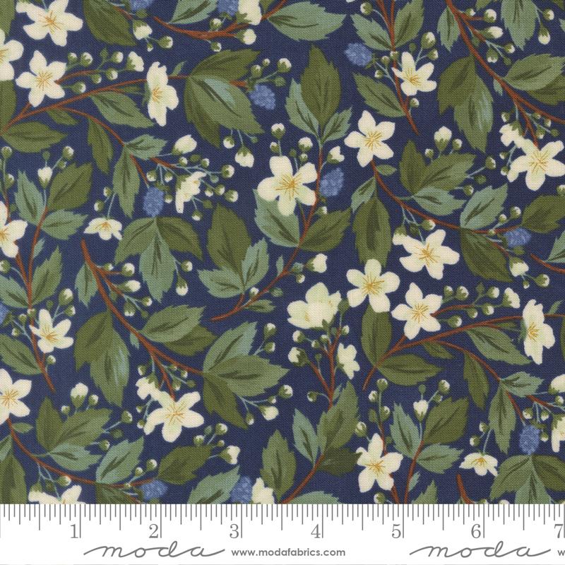 Moda Springbrook Fabric Fabric Moda Lake Bramble Floral Brookside by the Quarter Yard 36081-18 ...