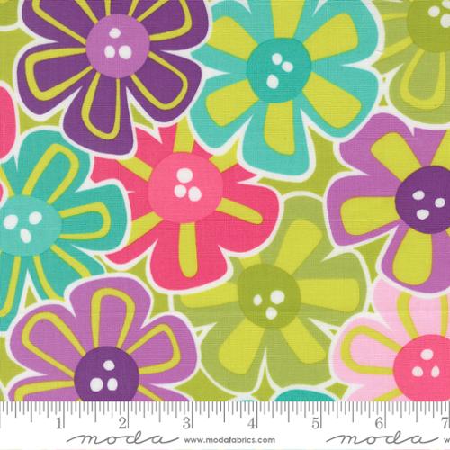 Fabric Moda Lime Petal Pickin Pick Me by the Quarter Yard 22490-17