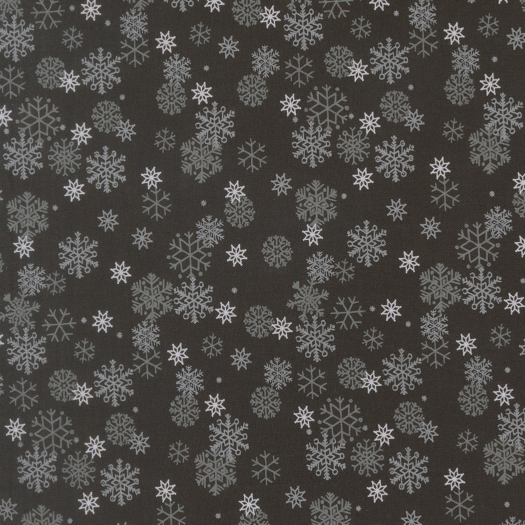 Fabric Moda Midnight Snow Flurry Holiday Cheer by the Quarter Yard 20976-20