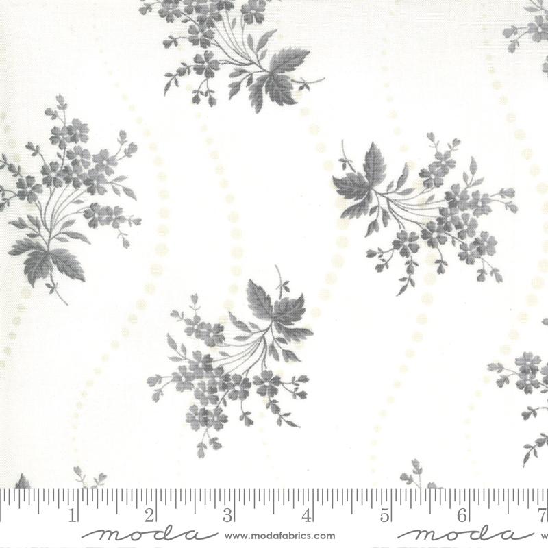 Fabric Moda Milk Floral Urban Farmhouse by the Quarter Yard 49130-16