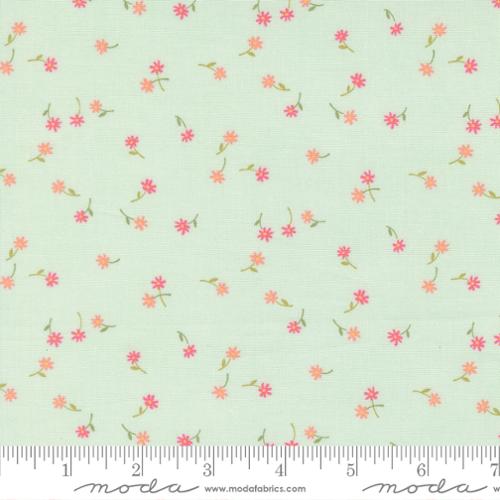 Fabric Moda Mist Fluttering Flowers Kindness by the Quarter Yard 56154-18