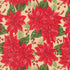 Fabric Moda Natural Vintage Poinsettia Holiday Cheer by the Quarter Yard 20971-11