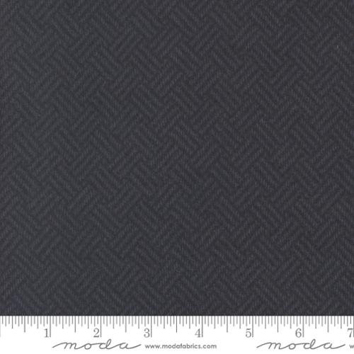 Fabric Moda Navy Basket Weave Prairie Gatherings Flannels by the Quarter Yard 49312-18F