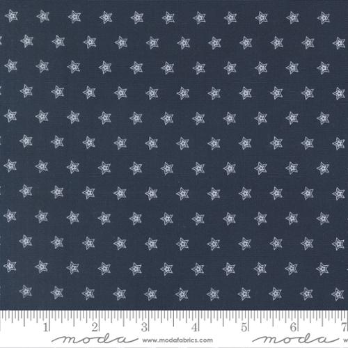 Fabric Moda Navy Double Star American Gatherings III by the Quarter Yard 49324-16