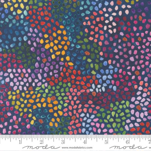 Fabric Moda Navy Tiny Treasure Soulstice by the Quarter Yard 39871-12