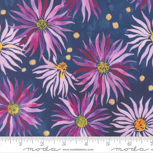 Fabric Moda Navy Wallflower Soulstice by the Quarter Yard 39865-13