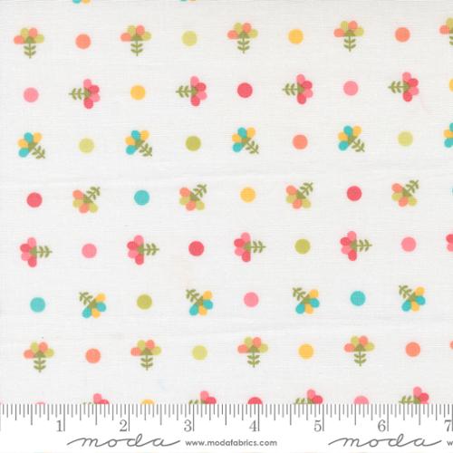 Fabric Moda Off White Dotted Sprig In the Garden by the Quarter Yard 29232-11