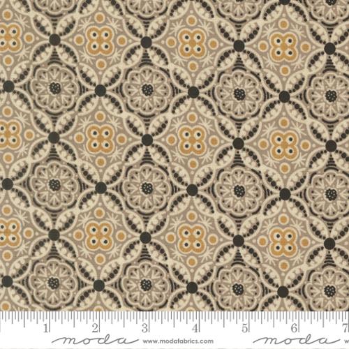 Fabric Moda Onyx Noir Filigree Damask Medallion Posh by the Quarter Yard 30772-15