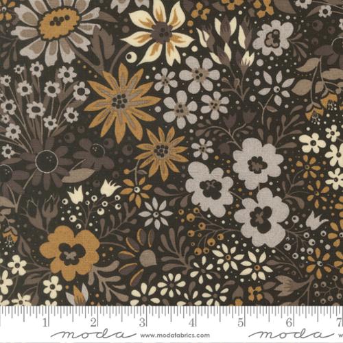 Fabric Moda Onyx Noir Florals Posh by the Quarter Yard 30770-12