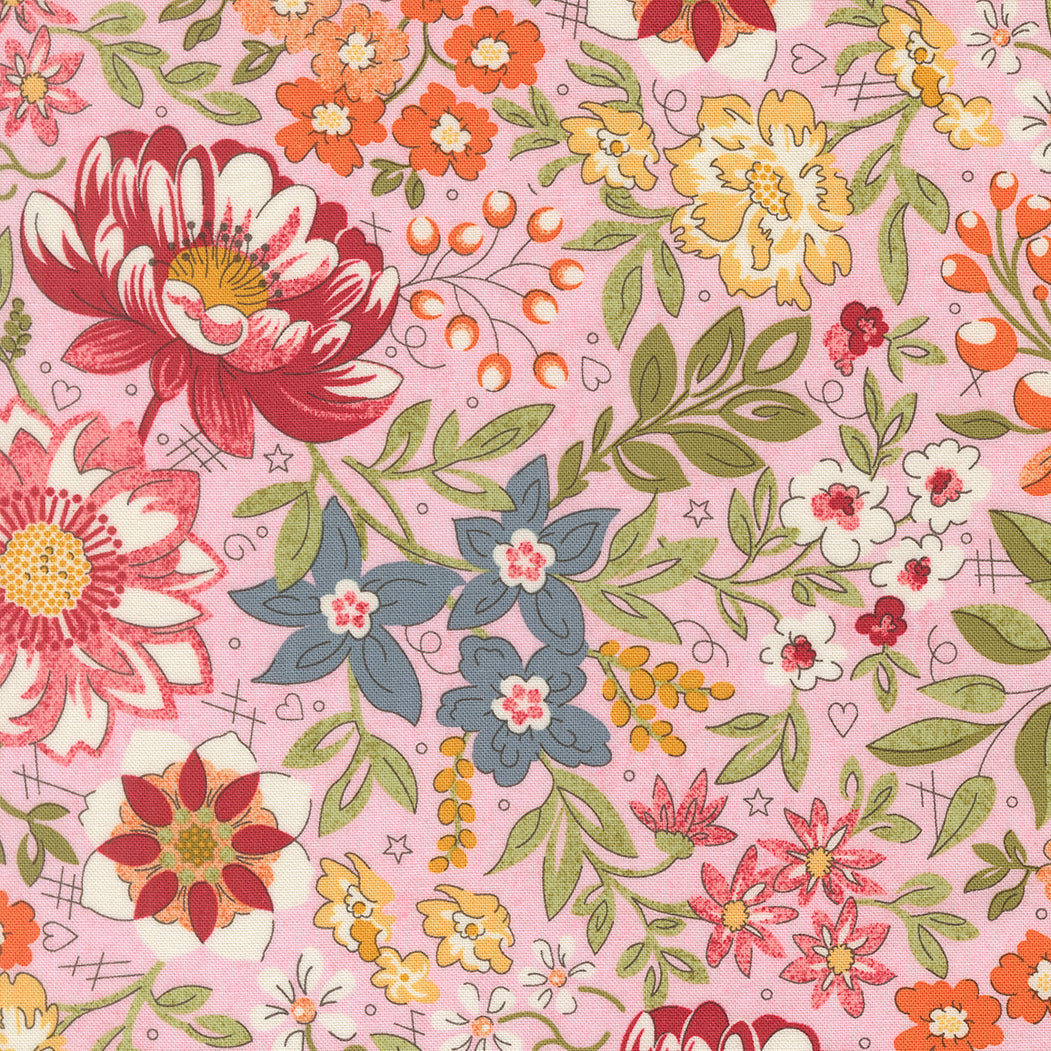 Fabric Moda Peony Covent Fieldrush by the Quarter Yard 30780-14