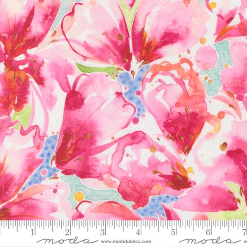 Fabric Moda Peony Kabloom in Rayon Soulstice by the Quarter Yard 39861-11R