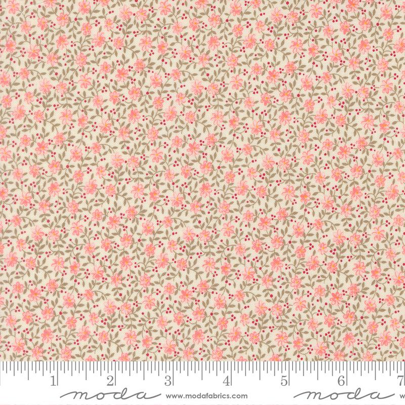 Fabric Moda Porcelain Pink Wild Roses Lyda Rose by the Quarter Yard 3076-11