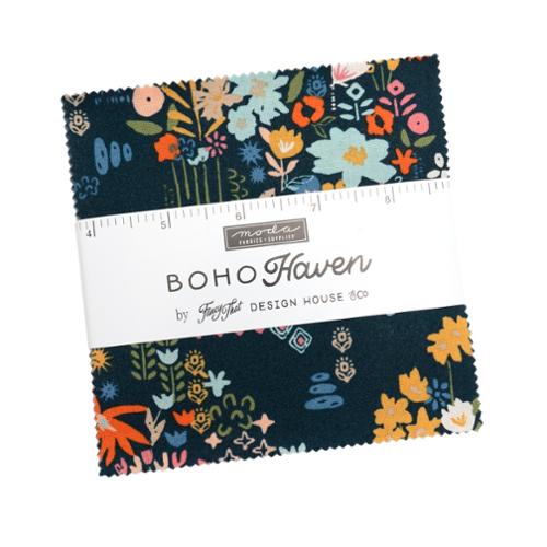 Fabric Moda Precuts Boho Haven 5" Charm Pack 45640PP