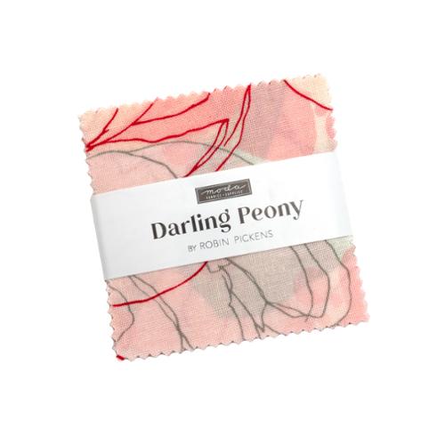 Fabric Moda Precuts Darling Peony 2.5" Mini Charm Pack 48790MC