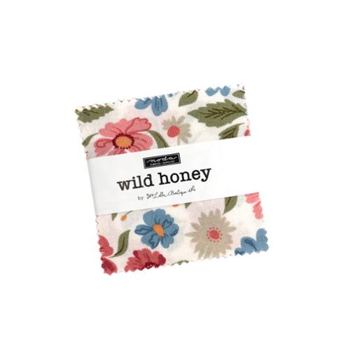 Fabric Moda Precuts Wild Honey 42pc 2.5x2.5" Mini Charm Pack 5250MC