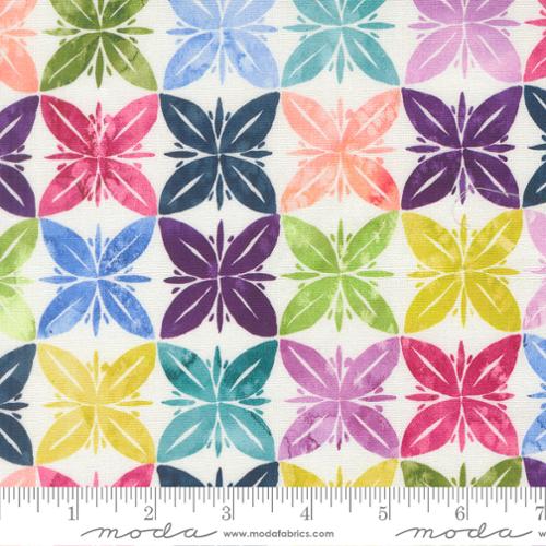 Fabric Moda Rainbow Slow Stroll in Canvas Soulstice by the Quarter Yard 39869-11CV