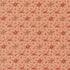A repeating floral pattern on a warm beige background, featuring muted red and dusty rose flowers with small heart motifs throughout.