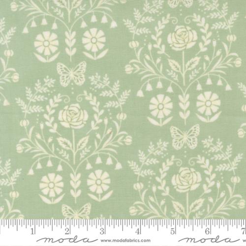 Fabric Moda Sage Damask Kindness by the Quarter Yard 56152-30