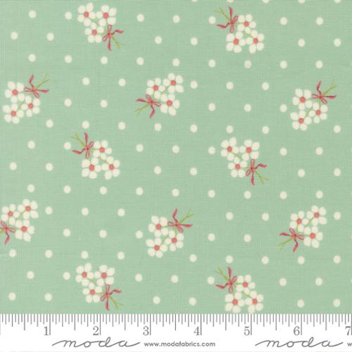 Fabric Moda Sky Dot Bouquets Lyda Rose by the Quarter Yard 3072-21