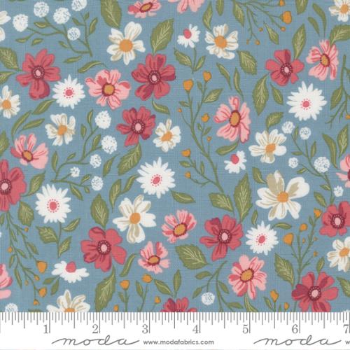 Fabric Moda Sky Wildflower Dance Wild Honey by the Quarter Yard 5250-14