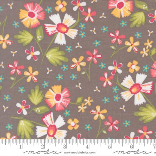 Fabric Moda Slate Garden Florals In the Garden by the Quarter Yard 29230-23
