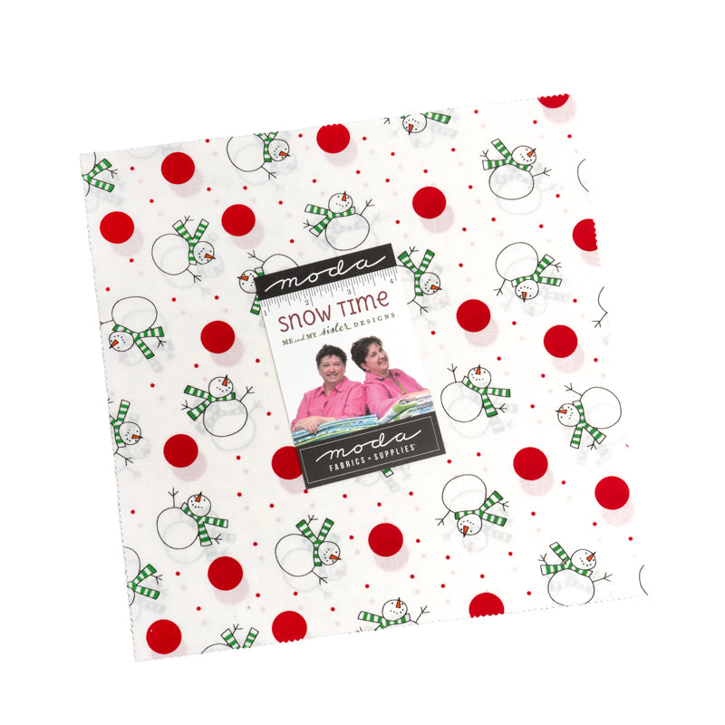 Fabric Moda Snow Time 10" Layer Cake 22500LC