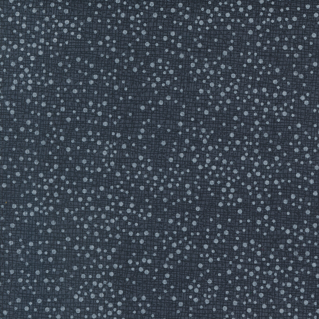 Dark blue fabric with small dots