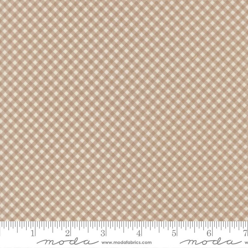 Fabric Moda Stone Gingham Lyda Rose by the Quarter Yard 3078-22